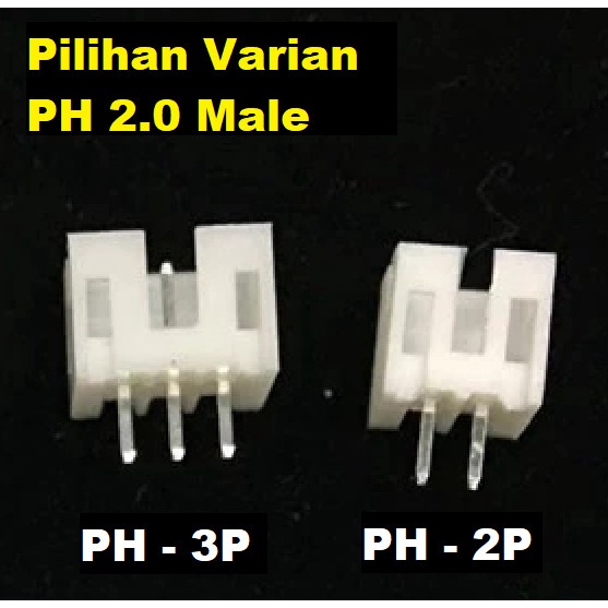 Connector PH 2.0 Socket PCB Male 2P 3P 2,3 Pin Pitch 2.00 mm Mini JST