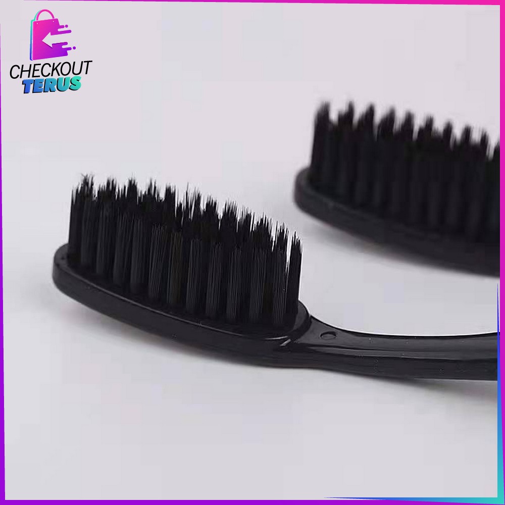 CT C676 Sikat Gigi Dewasa 1 SET ISI 10 PCS Bahan Lembut 1 Pack Tootbrush Double Care Sensitive Sikat Gigi Nano Tech