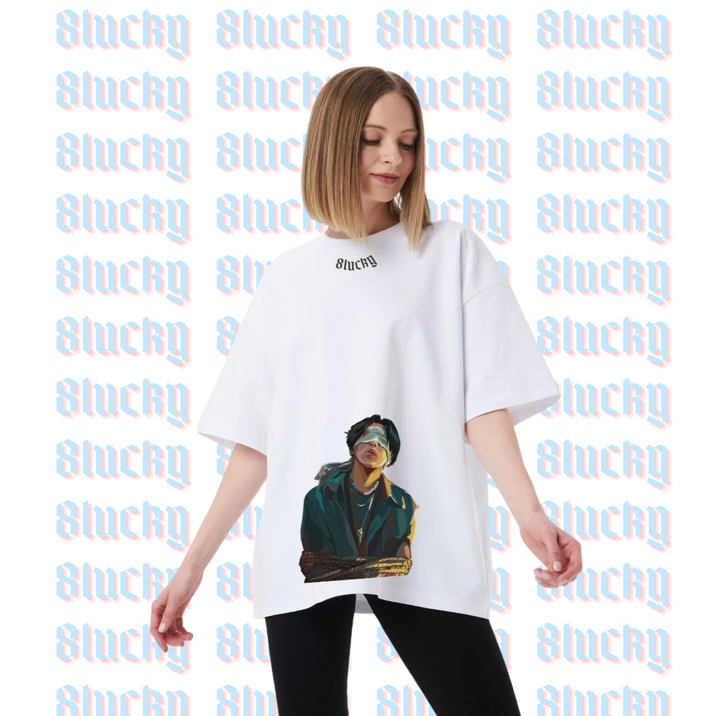Kaos Oversize BTS SUGA Tshirt Oversized Vintage Unisex Kpop BTS ARMY