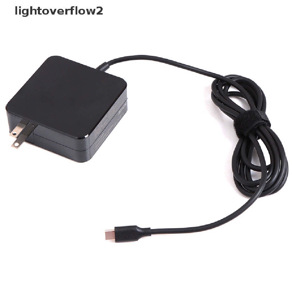 (lightoverflow2) Adapter Power Charger Laptop OEM Tipe C 65W 20V Untuk Lenovo ADLX65CLGC2A