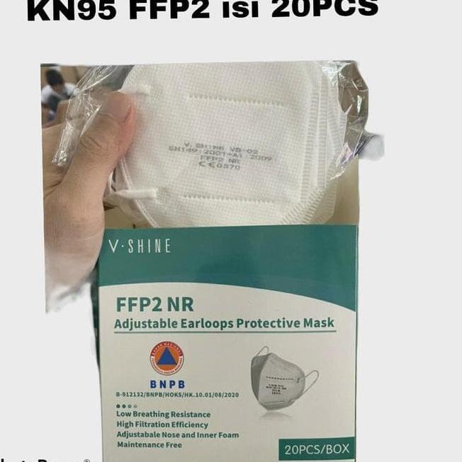 Terlaris Masker KN95 FFP2 NR kn 95 Impor earloop disposable facemask - 25-kendallor Juara