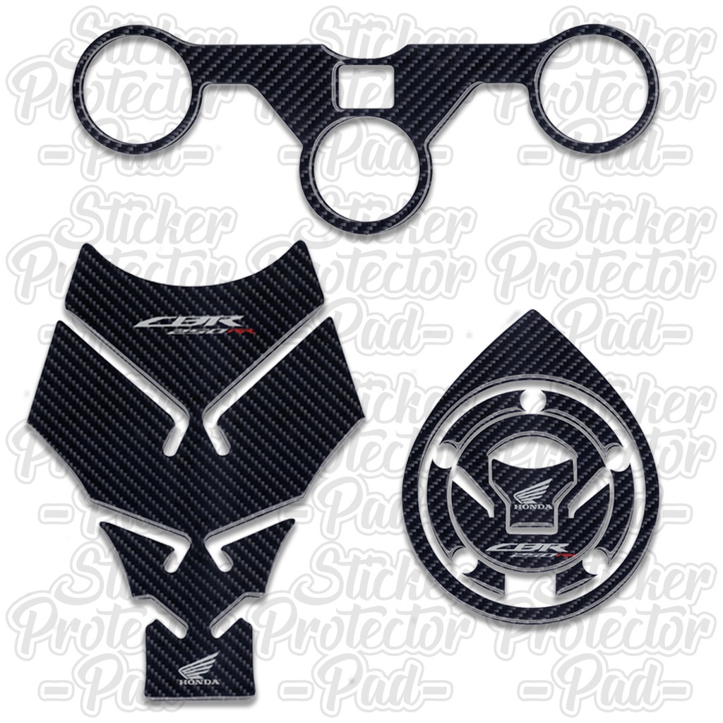 Stiker Timbul Fuelpad Tankpad segitiga Cbr 250 rr new Lengkap berkualitas Cbr 250rr 2017