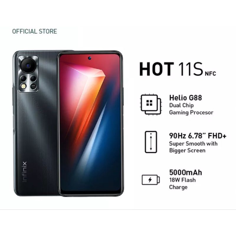 INFINIX Hot 11S NFC 6/128 - Garansi Resmi