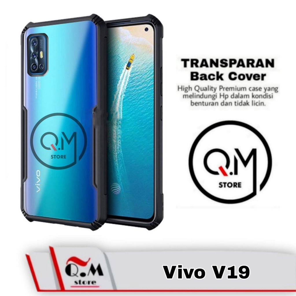 Case Transparan Vivo V19 Softcase Transparan Armor Acrilik Pelindung Back Cover