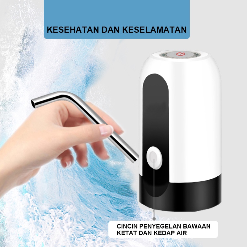 Pompa Air Galon Elektrik Bisa di Charge Dispenser Air Minum Gallon Pompa Galon Electric