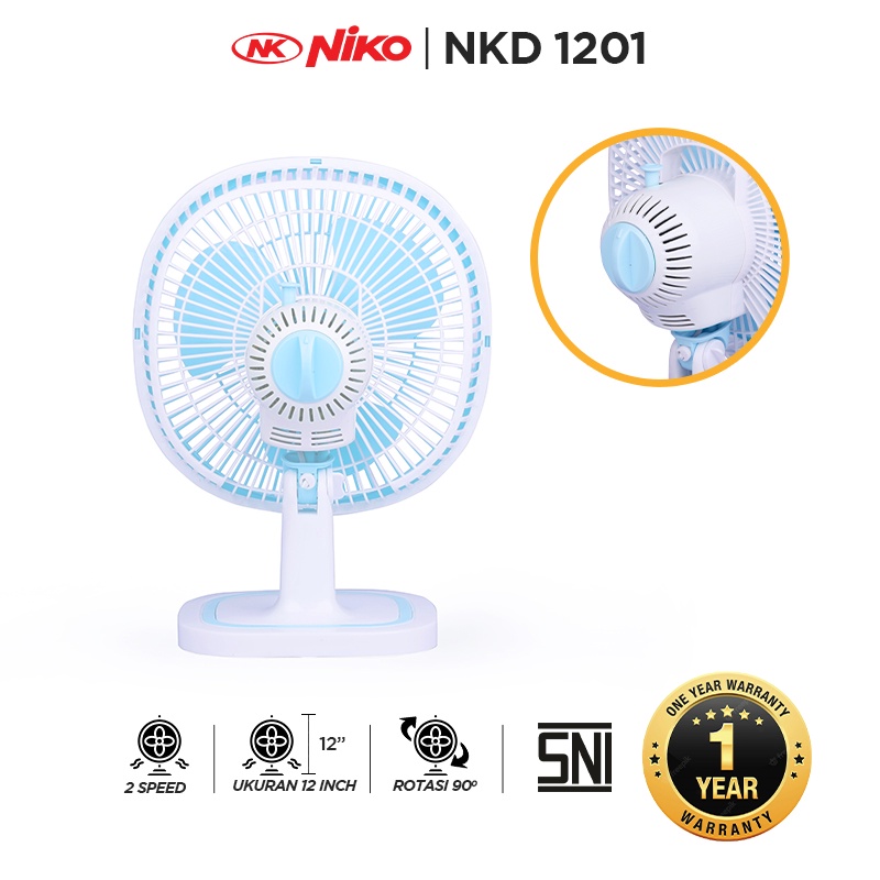 Kipas Angin Meja Niko 12 Inch 1201 l GARANSI RESMI