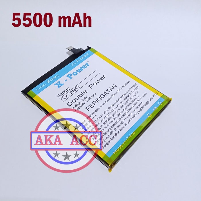 Baterai Xiaomi Redmi Note 4X BN43 Batu Batre Tanam Double Power