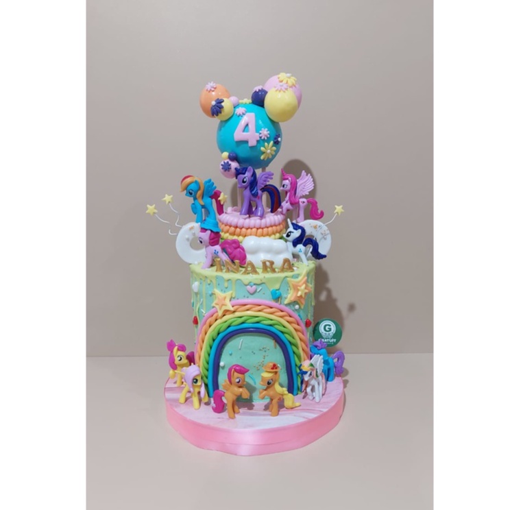

LITTLE PONY UK 15CM DOUBLE CAKE / KUE ULANG TAHUN