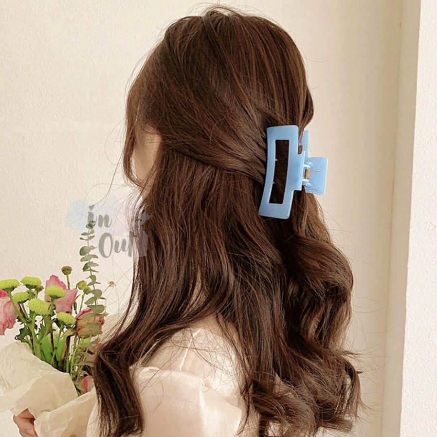 Jedai Rambut warna pastel Choco Premium / Jepitan rambut Korea / Korean Hair claw / Jepit rambut plastik