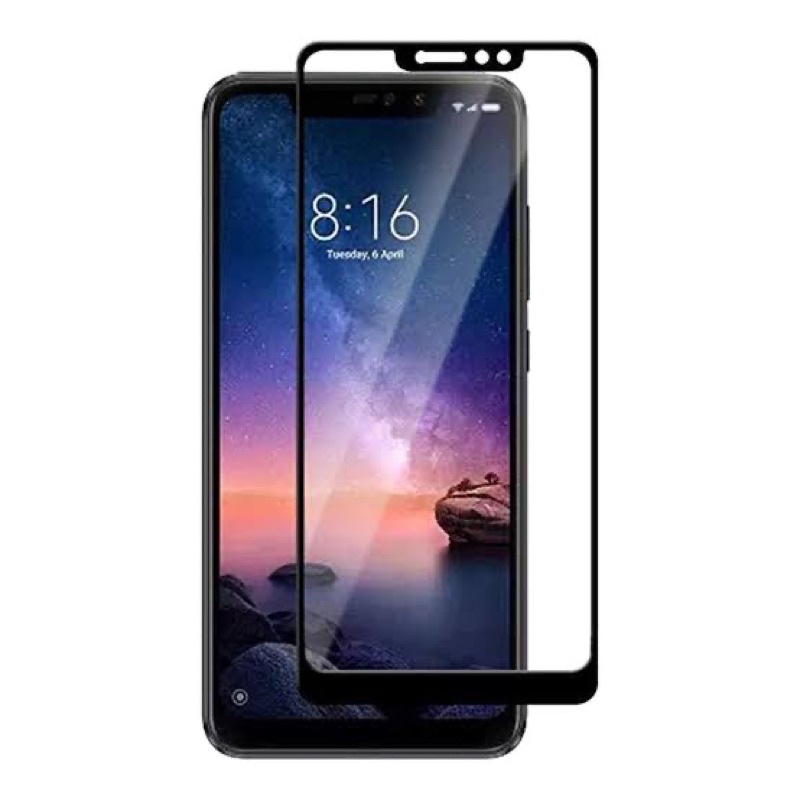 Redmi 6 6a 6pro note 6pro redmi 7 7a temperedglass full cover