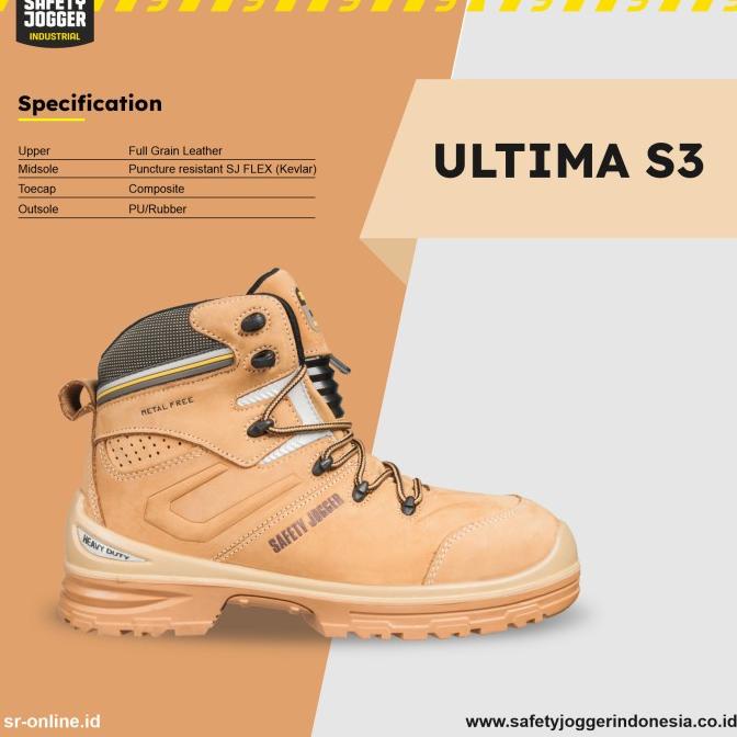 SEPATU SAFETY JOGGER ULTIMA S3 HRO SRC ESD METAL FREE