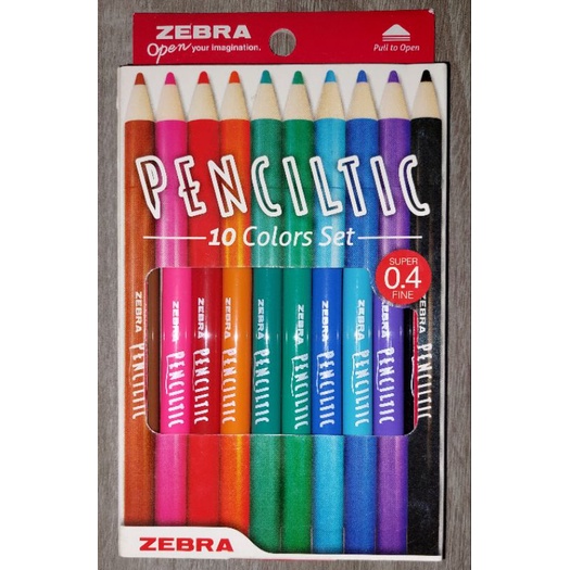 

Penciltic Zebra 10 Color Set