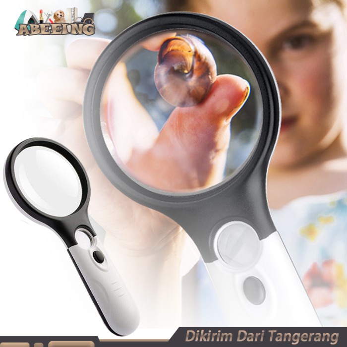 

Magnifier Kaca Pembesar Dengan Lampu 2in1 Membaca Magnifying Glass