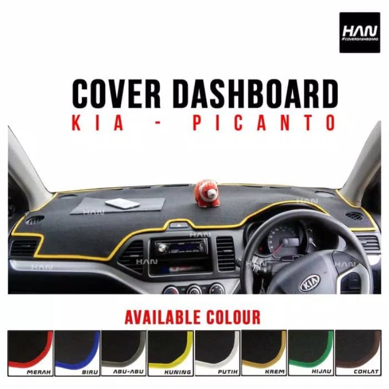 Cover dashboard mobil KIA Picanto/Karpet Dasbor Mobil/Alas Pelindung Peredam Panas Dashboard