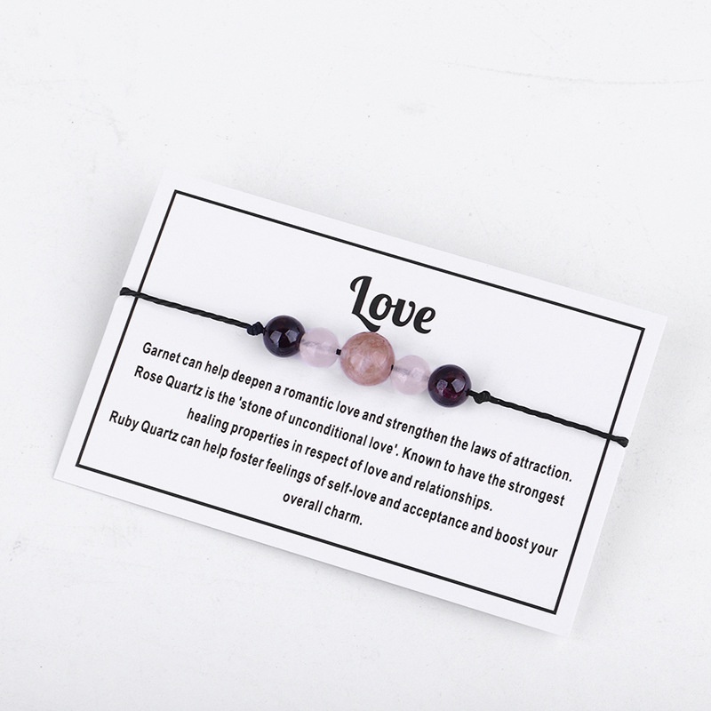 Gelang Manik-Manik Batu Alam Tujuh Chakra Mata Macan Kristal Matahari Moonlight Garnet Untuk Yoga
