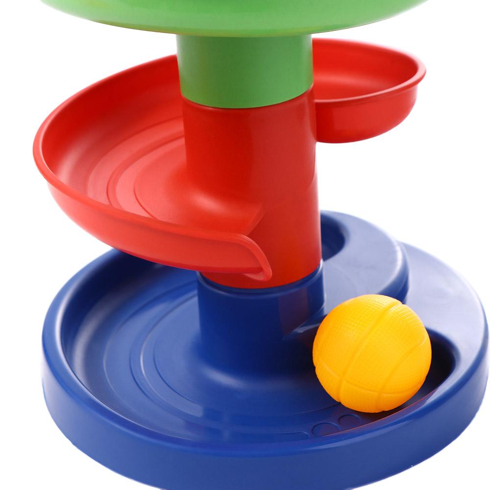 Needway   Bola Drop Roll Swirling Tower Menara Tumpuk Bayi Permainan Orang Tua-Anak Permainan Mandi Hadiah Anak Rolling Ball Mainan Berputar Track Set