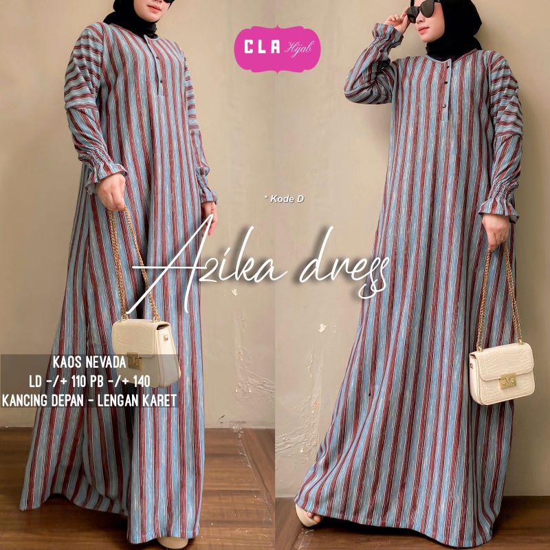 ( RESTOK ) GAMIS KAOS NEVADA // AZIKA DRESS // ALESSIA MAXY BUSUI ORI BY CLA HIJAB