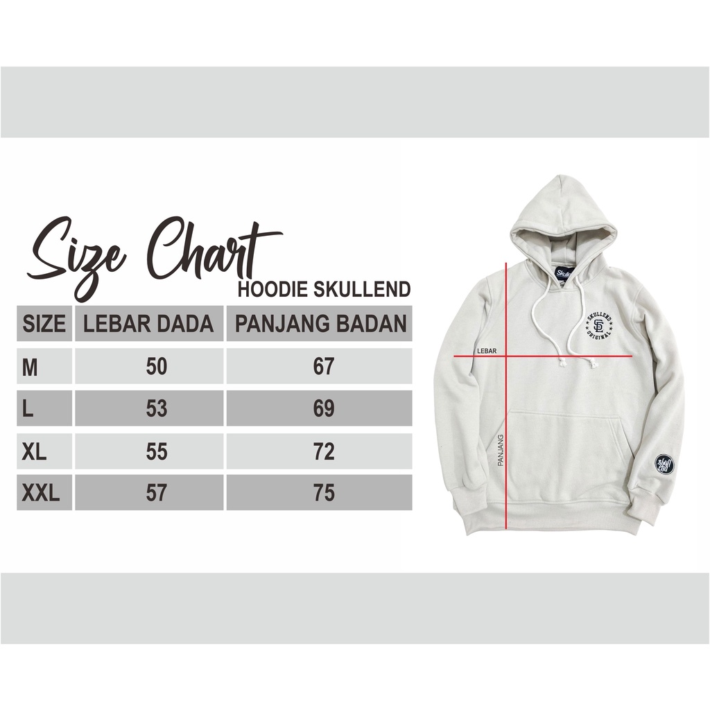 SKULLEND  Sweater Hoodie Jumper Pria Wanita Original Oversize