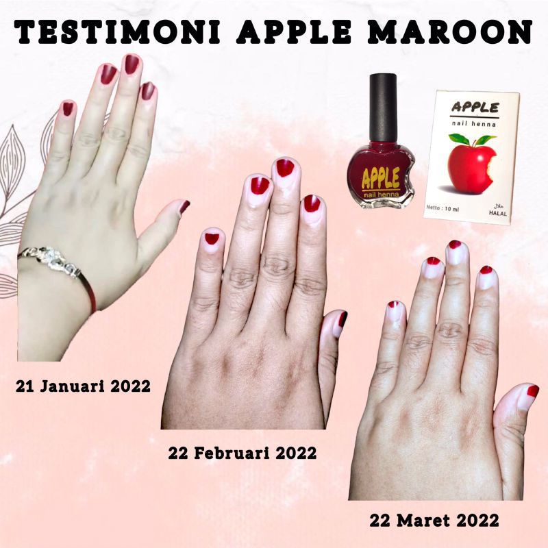 Apple nail henna sah untuk sholat halal untuk sholat