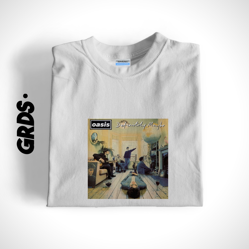 T-SHIRT OASIS BAND DEFINITELY MAYBE / KAOS OASIS