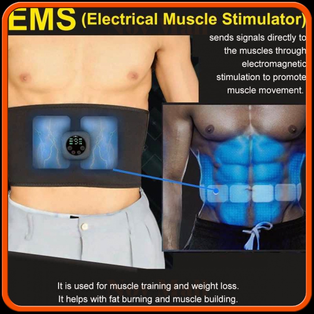 Alat Stimulator Otot Fitness Belt Six Pack EMS Muscle MU730