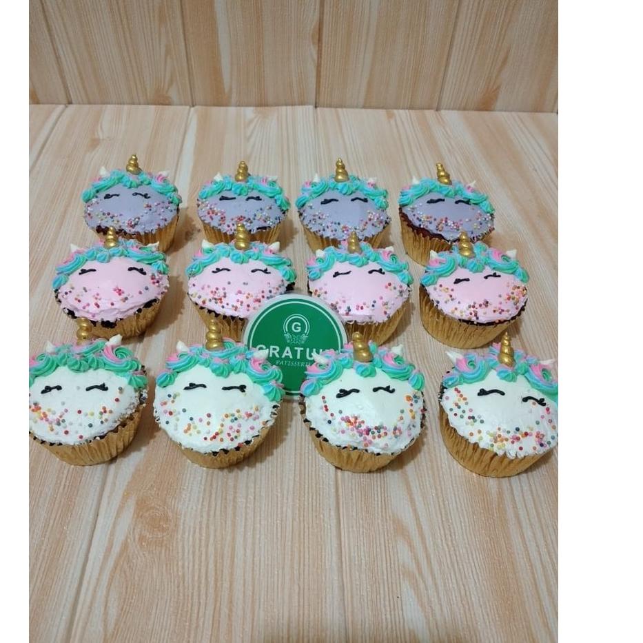 

Original Cupcake unicorn buttercream per pcs murah