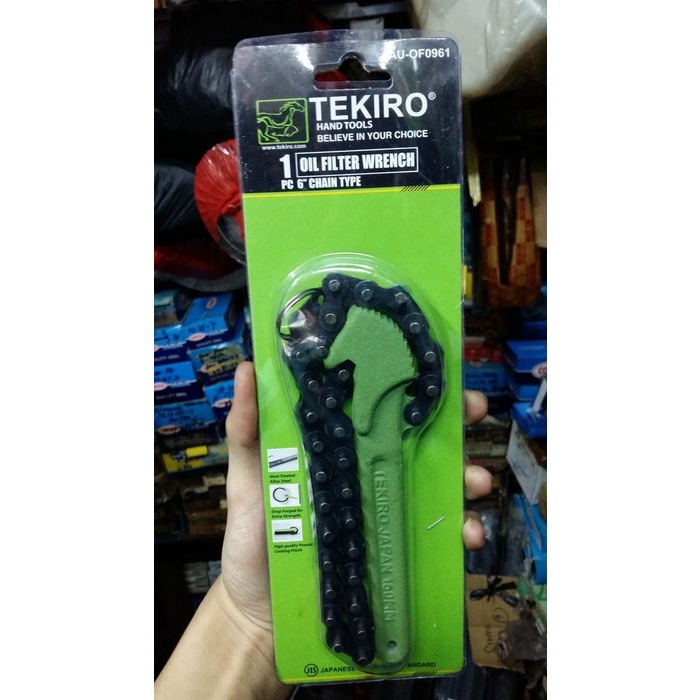 Kunci Pembuka Filter Oli / Alat Pelepas Filter Oli - Rantai 6" TEKIRO