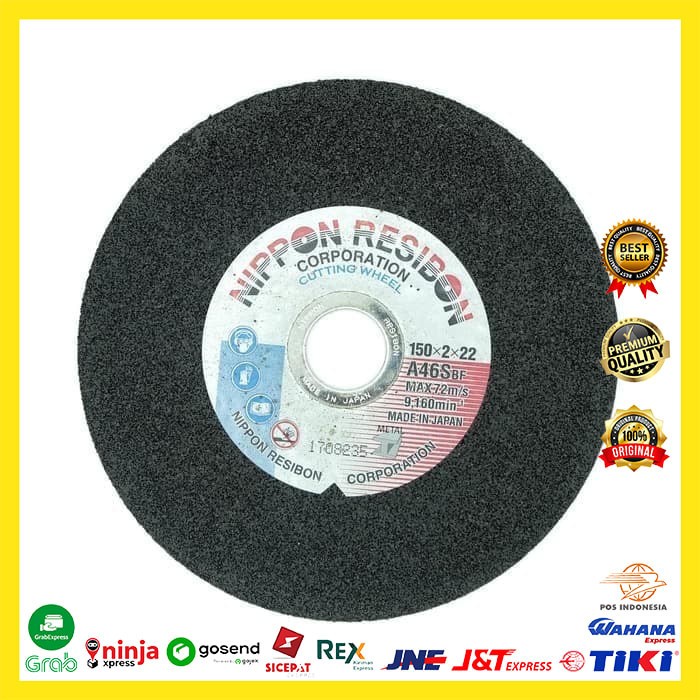 Mata Mata Gerinda Potong Besi 10" Inch Nippon Resibon Cutting Wheel255X3X25