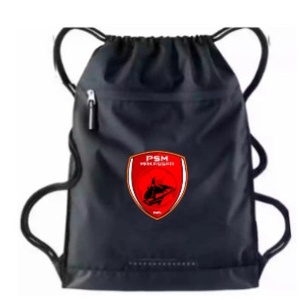 Tas Serut pria string bag polos selempang olahraga bahan Taslan waterproof | Tas Pria Ransel Serut Bola PSM Makasar