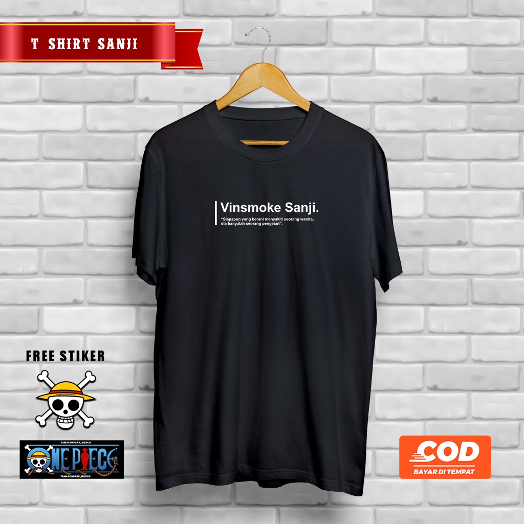KAOS BAJU SANJI ONE PIECE TAMAGON PARK MERCHANDISE