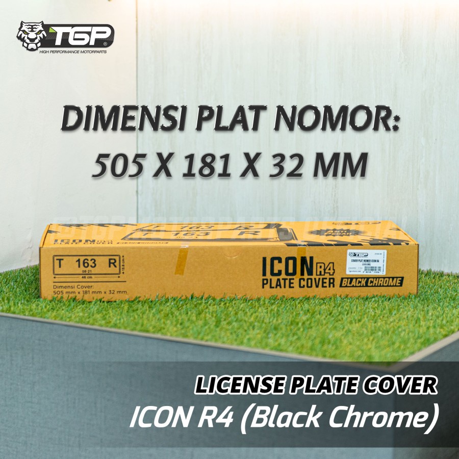 DUDUKAN PLAT NOMOR MOBIL ICON CHROME AKSESORIS VARIASI TOYOTA