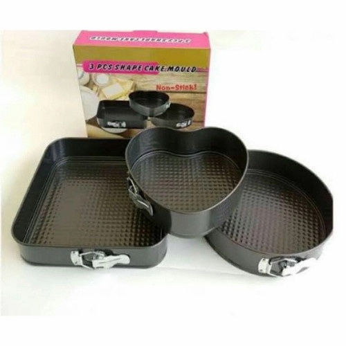 3pcs Shape Cake Mould M-382 | Cetakan / Loyang Kue 3pcs HM Cake Mould