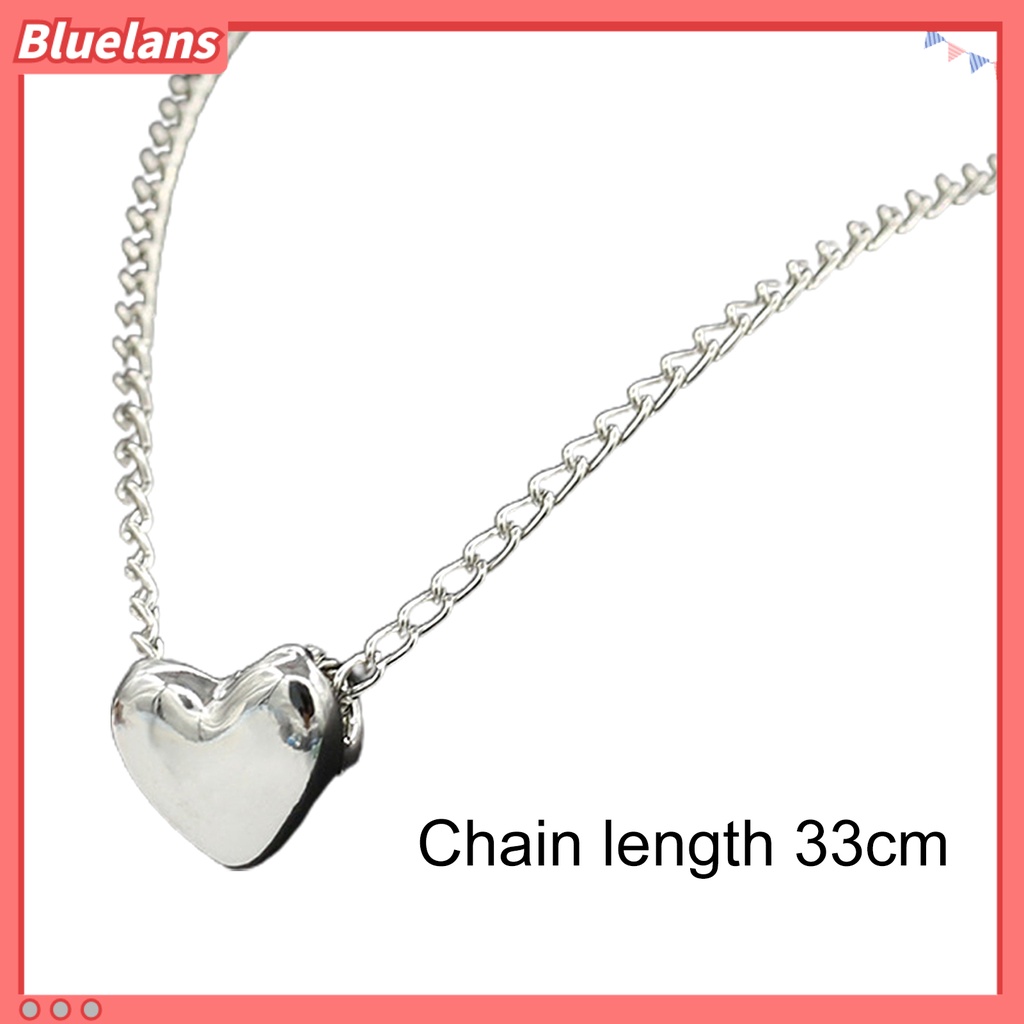 Bluelans Women Elegant Love Heart Pendant Necklace Choker Chain Jewelry Accessory Gift