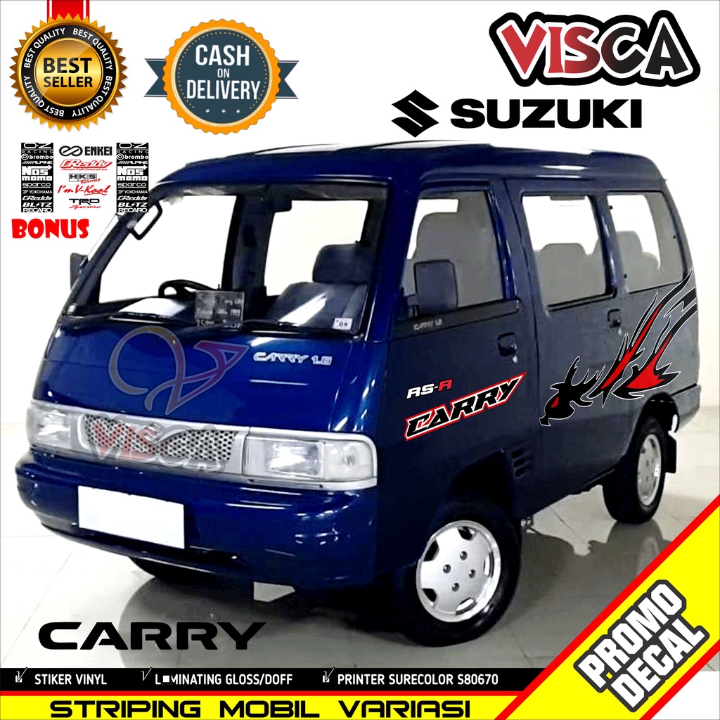 Setiker Mobil Stiker Mobil Body Samping Stiker Mobil Carry Stiker Mobil Carry Futura Striping Carry 