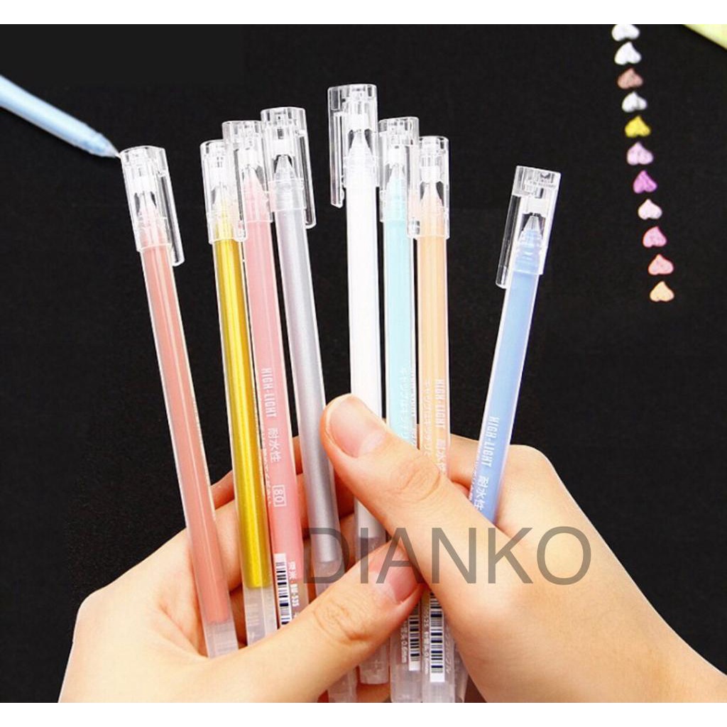 

COLOR GEL PEN 10 WARNA 0.50mm / PULPEN GEL WARNA WARNI 0.50mm
