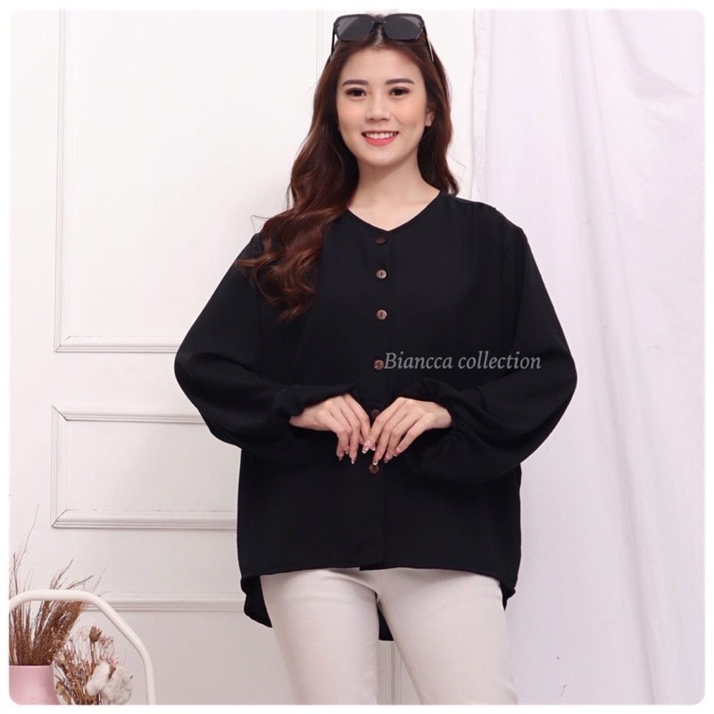 MEIRA BLOUSE CRINKLE ATASAN CRINKLE JUMBO ATASAN MUSLIM SIMPLE