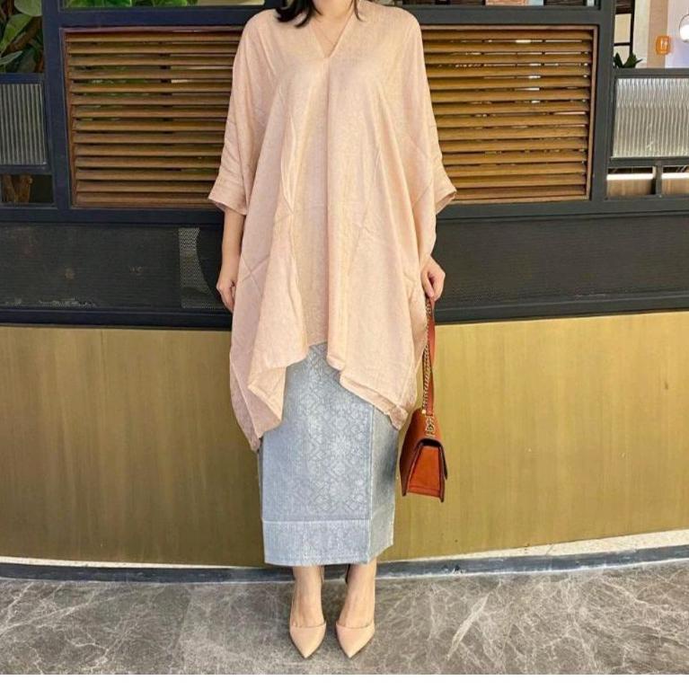 [KODE 7235] BLUOSE KAFTAN TUNIK VISCOS ARUNA (hanya atasan)  terbaru ready stok baju kondangan kafta