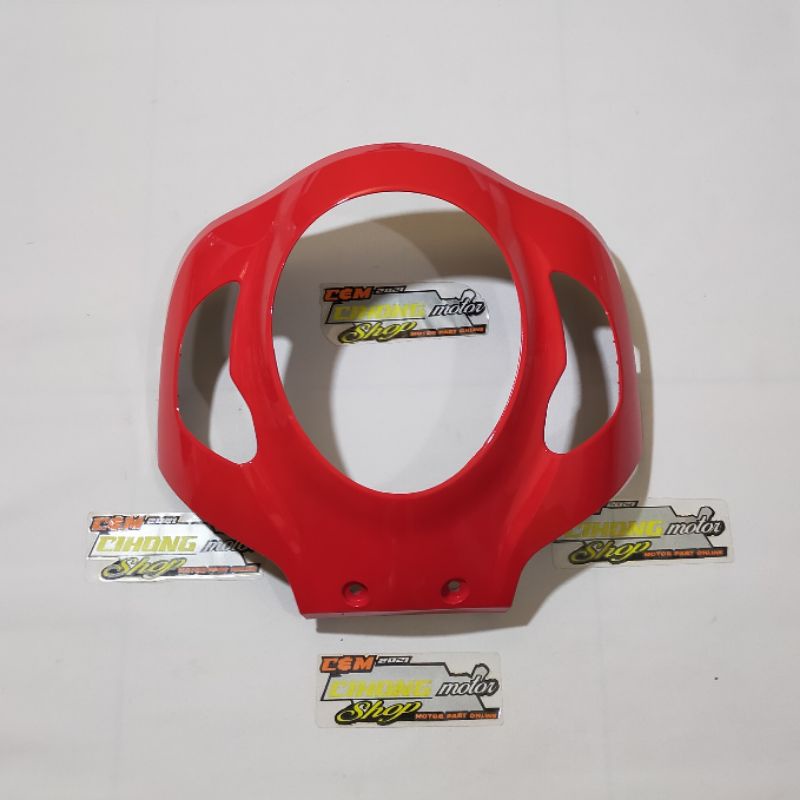 body depan tameng scoopy fi tahun 2020-2021-2022-2023. merah glosyy