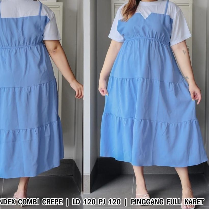 EXCLUSIVEMAXI Wanita ukuran besar LD 120 CM/ Dress panjang wanita ukuran JUMBO XXXL|KD8