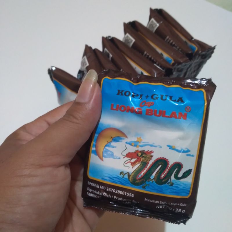 

Kopi Cap Liong Bulan Sachet Kopi + Gula Asli Bogor