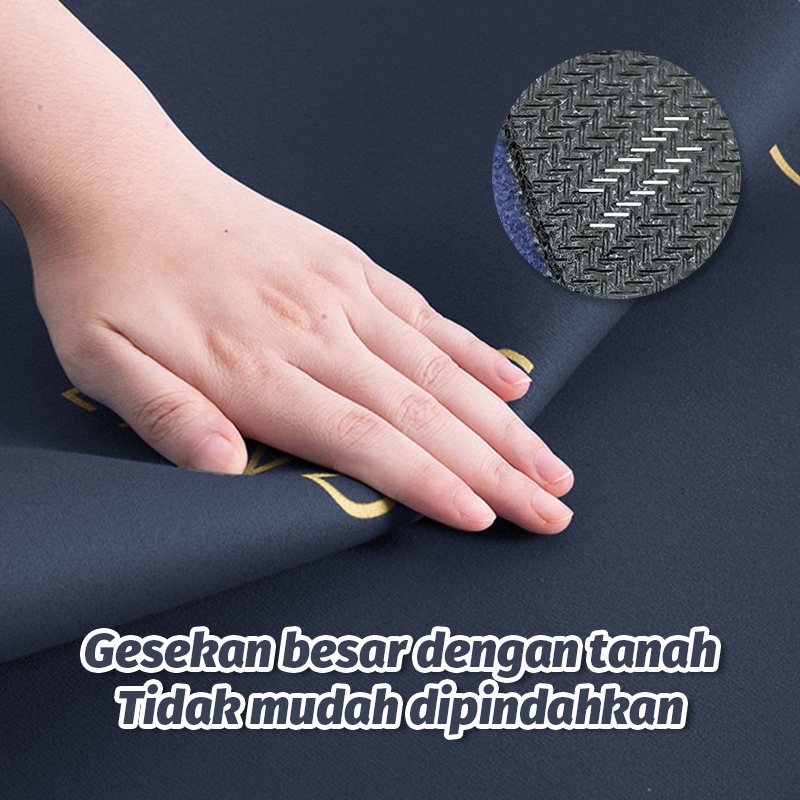 【COD】1 Set (Oval + Persegi Panjang) Keset Kamar Mandi Dapur / Keset Diatomite Oval Murah / Keset Kaki Anti Bau Nyerap Air Anti Bakteri