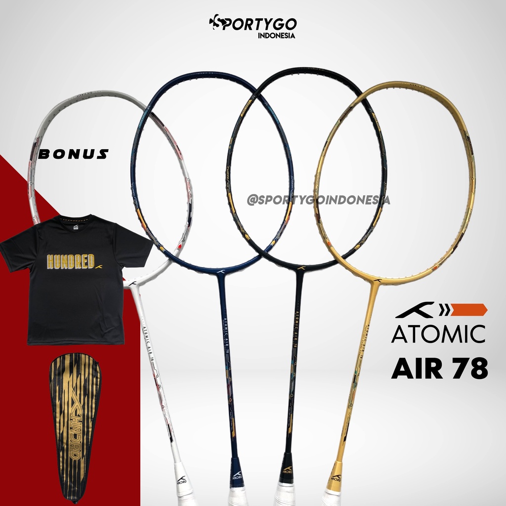 Raket Badminton HUNDRED ATOMIC AIR 78 Original / HNDRD