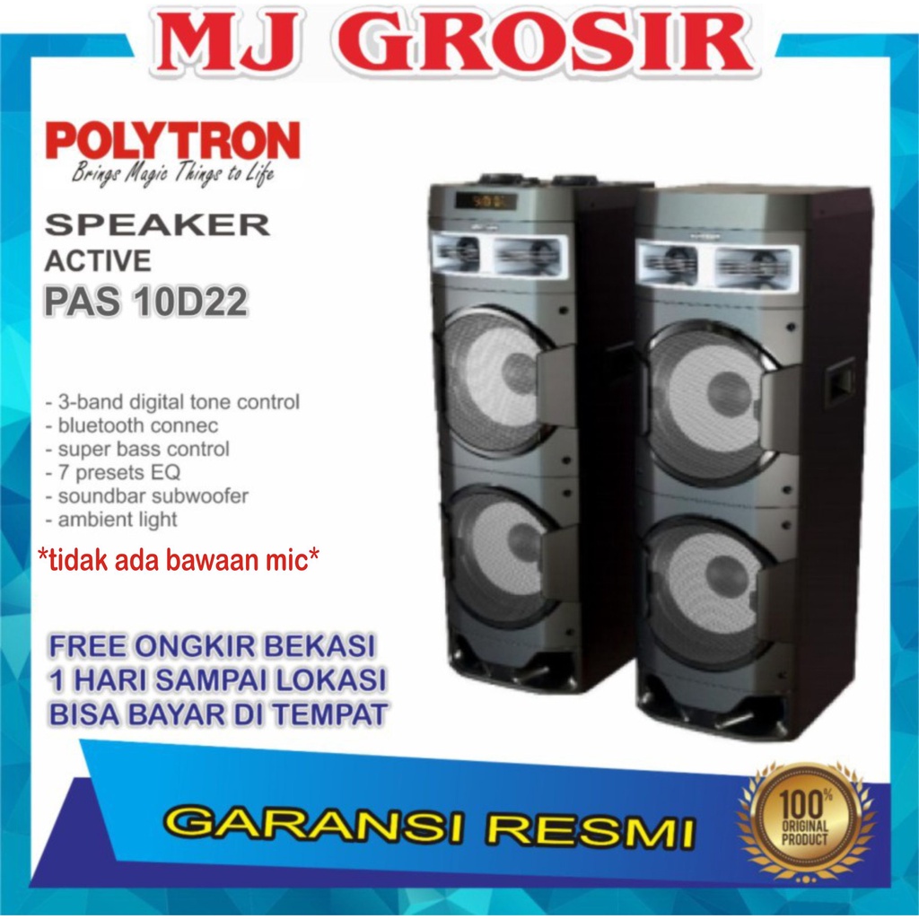 POLYTRON SPEAKER AUDIO PAS 10D22 PAS10DF22 USB BLUETOOTH