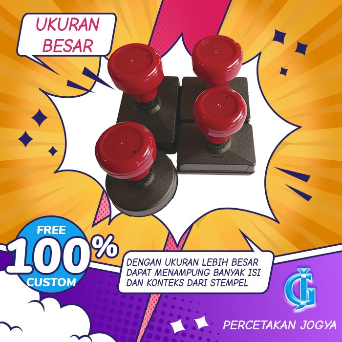 

Dijual Stempel Otomatis Ukuran Besar | Free Custom | Full Tinta Terlaris
