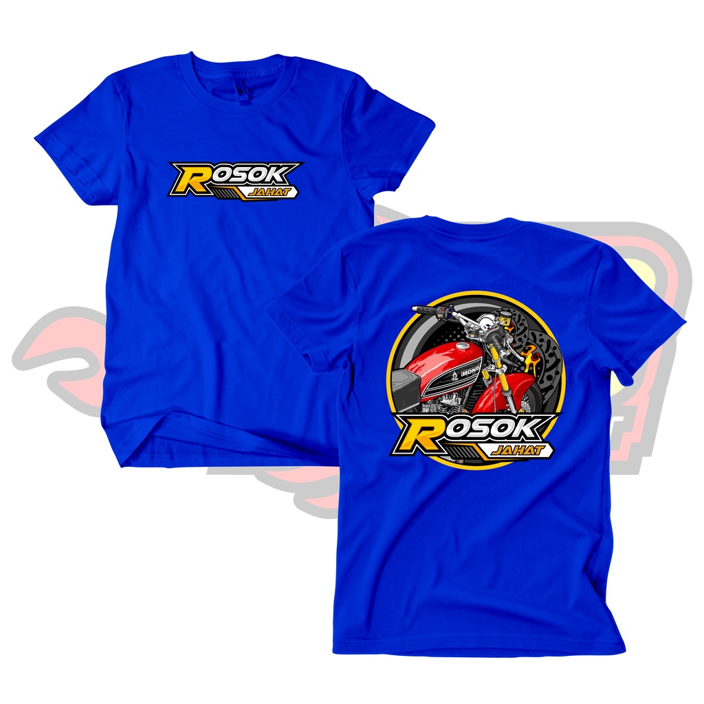 Kaos Racing Honda Rosok Squad CB Merah GL Baju Distro Motor Herex Honda Gank Tshirt Otomotif