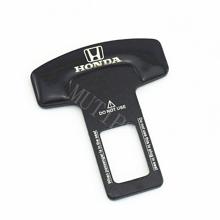 1 / 2Pcs Buckle Sabuk Pengaman Mobil Bahan Aluminum Alloy Untuk Honda Civic CRV HRV Freed Brio City BRV Accord Jazz