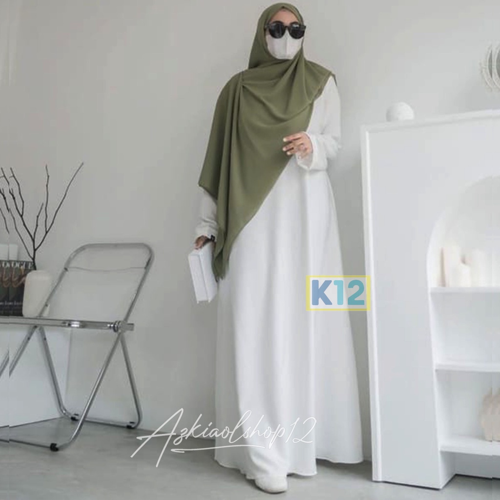 ( BISA COD) GAMIS ABAYA POLOS JUMBO / BASIC ABAYA TURKI / ABAYA ARAB JUMBO