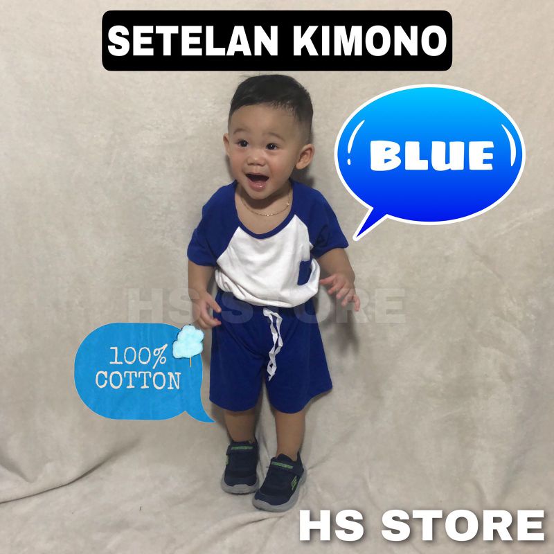 HARGA GROSIR !! STELAN KAOS KIMONO ANAK / SET KAOS ANAK / SETELAN KAOS ANAK / SETELAN ANAK BAHAN ADEM