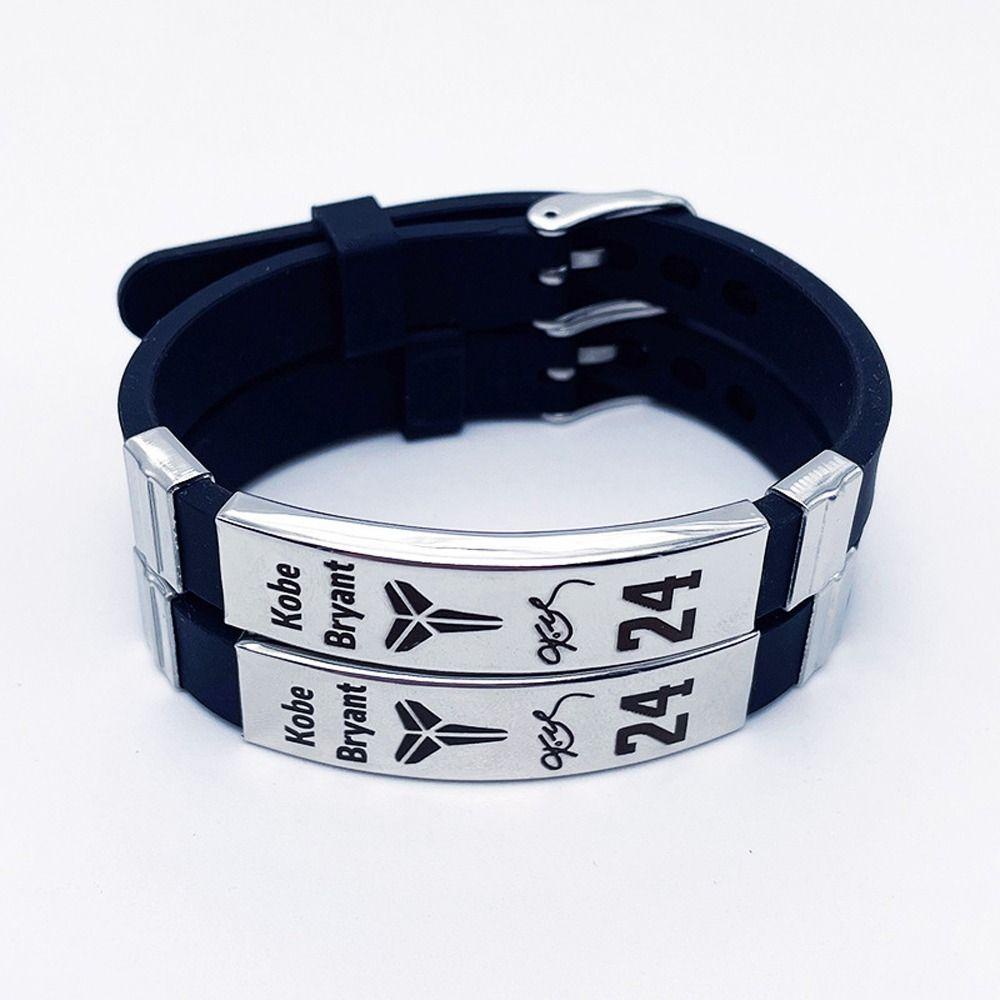 NEEDWAY Needway Olahraga Gelang Tangan 1 Pc Basket Fans Hadiah Perhiasan Basket Bintang Diukir Peregangan Gelang Basketall Pemain Bangles