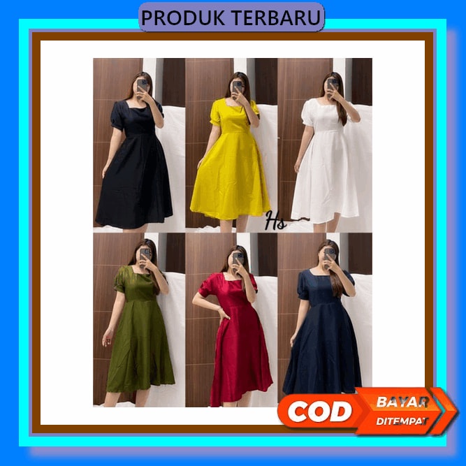Mociieshop / Long Dress Pesta / Dress Wanita Casual Dress / Long Dress / Baju Dress Wanita / Party D
